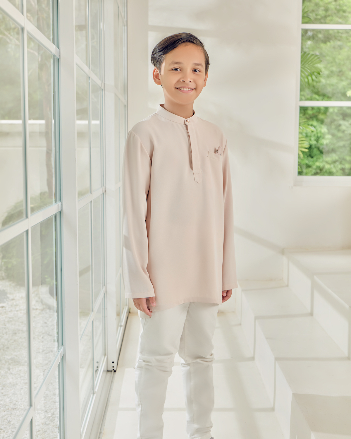 QAYLA KURTA (KID) - BEIGE
