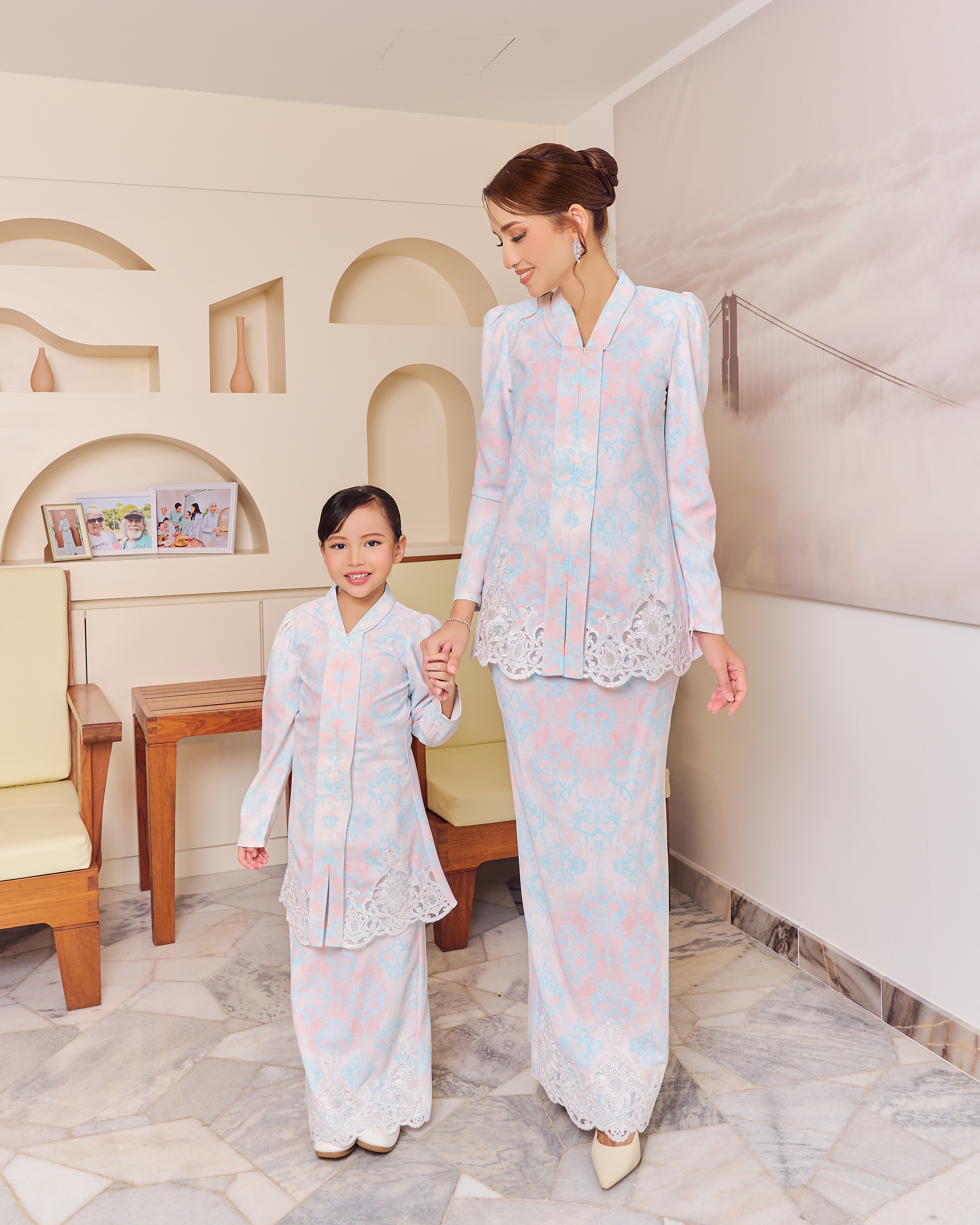 ESTINA KEBAYA (KID) - NUDE BLUE