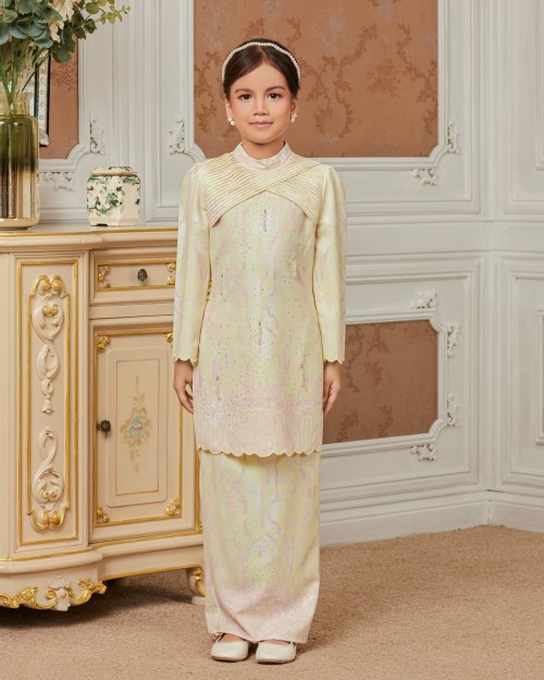 BELYNDA KURUNG (KID) - SOFT YELLOW