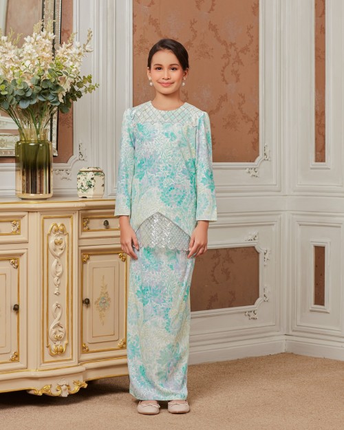 ELLENY KURUNG (KID) - TURQUOISE BLUE