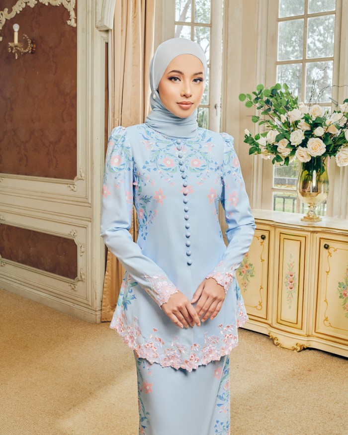 STELIA KURUNG - DUSTY BLUE