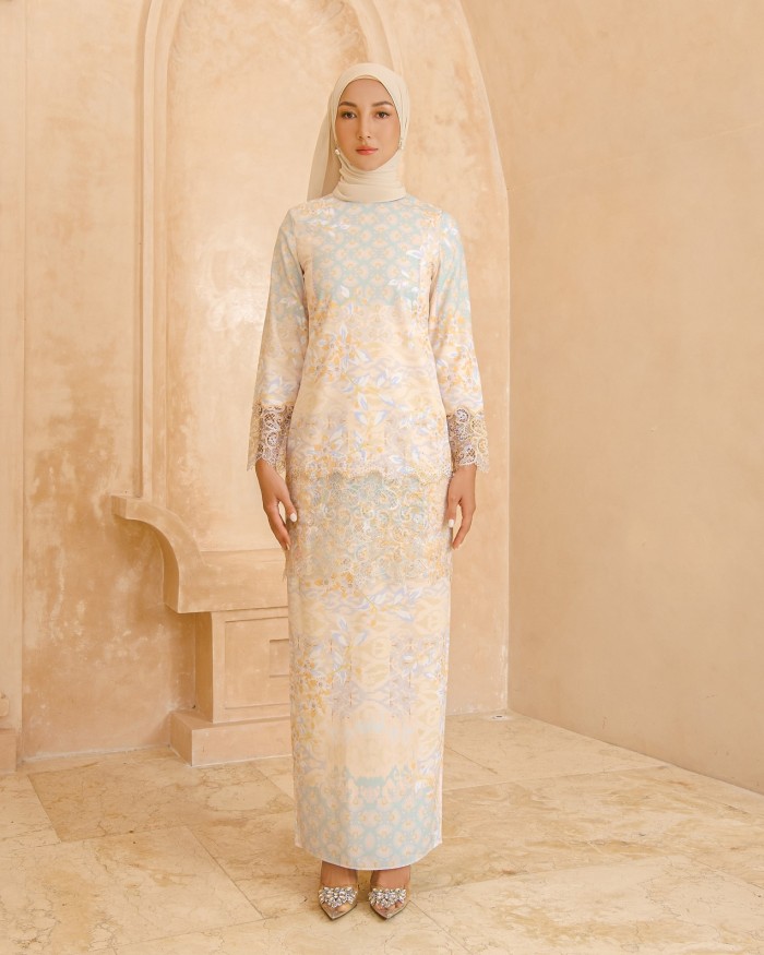 LISANDRA KURUNG - NUDE TURQUOISE