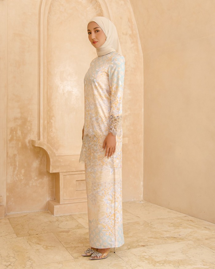 LISANDRA KURUNG - NUDE TURQUOISE