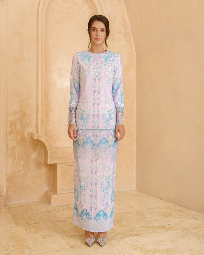 ZENNIA KURUNG- PURPLE LILAC