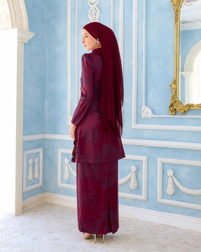 NOELLE KURUNG - BURGUNDY