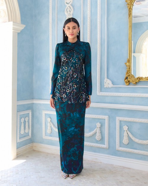 LAMONA KURUNG - TEAL BLUE
