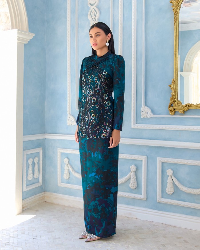 LAMONA KURUNG - TEAL BLUE