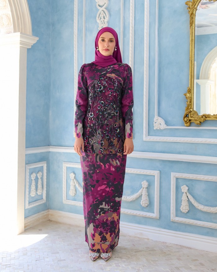 LAMONA KURUNG - BURGUNDY PURPLE
