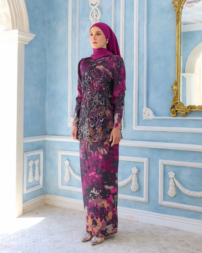 LAMONA KURUNG - BURGUNDY PURPLE