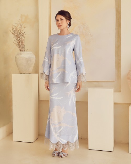 ALEEYA LACE KURUNG - LAVENDER PURPLE