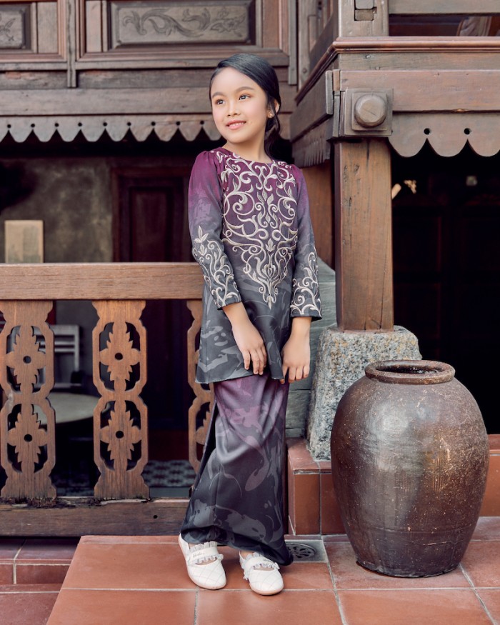 MAHSA KURUNG (KID) - BURGUNDY