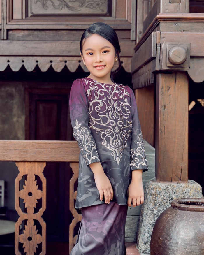 MAHSA KURUNG (KID) - BURGUNDY