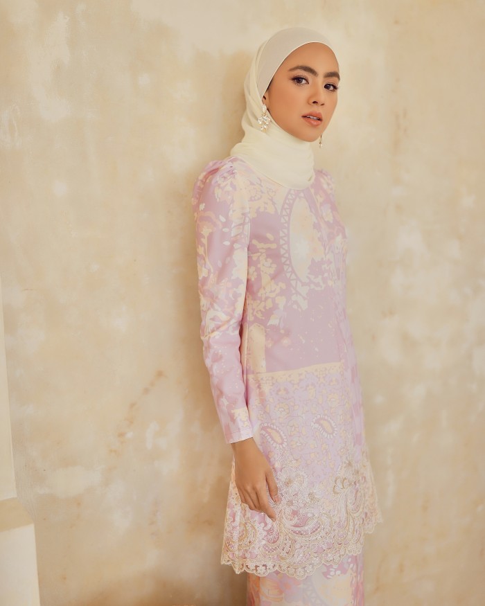 ALYSIA LACE KURUNG - ROMANCE PINK