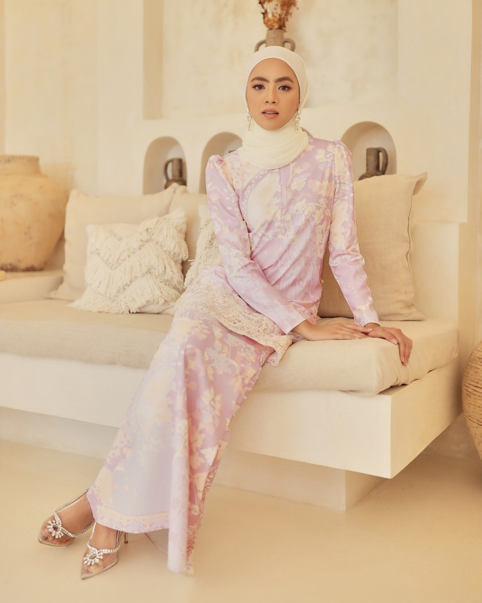 ALYSIA LACE KURUNG - ROMANCE PINK