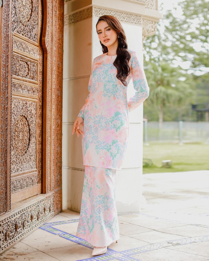 ALUNA KURUNG - TURQOISE PEACH
