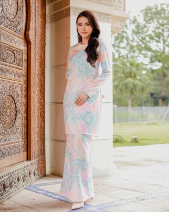 ALUNA KURUNG - TURQOISE PEACH