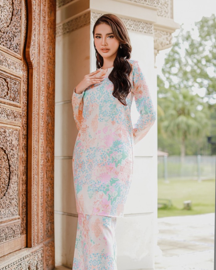 ALUNA KURUNG - TURQOISE PEACH