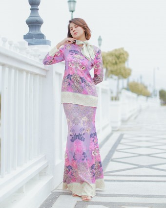 KAISHA MINI KURUNG - PINKY MAUVE