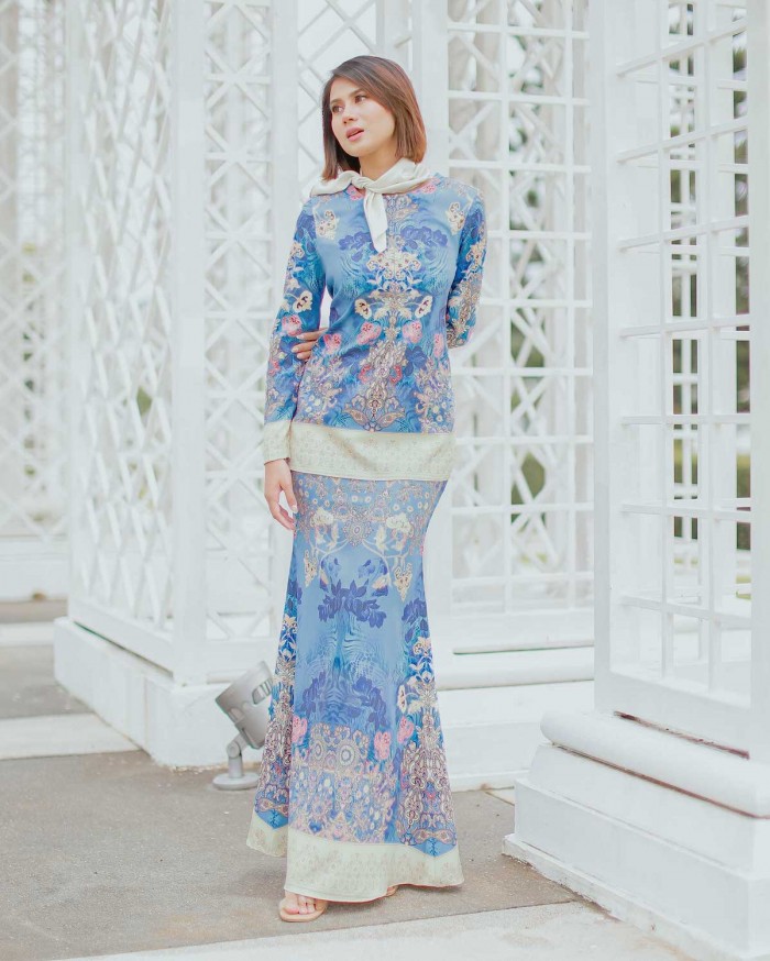 KAISHA MINI KURUNG - ASHLEY BLUE