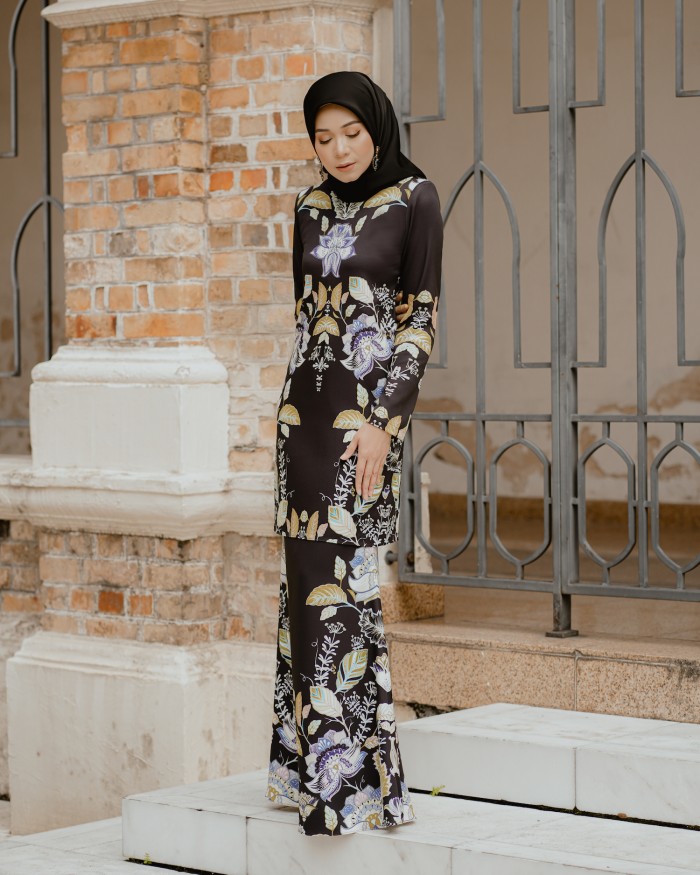 CASRINA PREMIUM KURUNG - BLACK