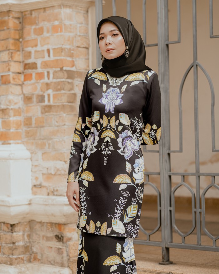 CASRINA PREMIUM KURUNG - BLACK