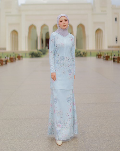 ELINA CRYSTAL KURUNG - BABY BLUE