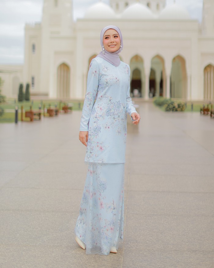 ELINA CRYSTAL KURUNG - BABY BLUE