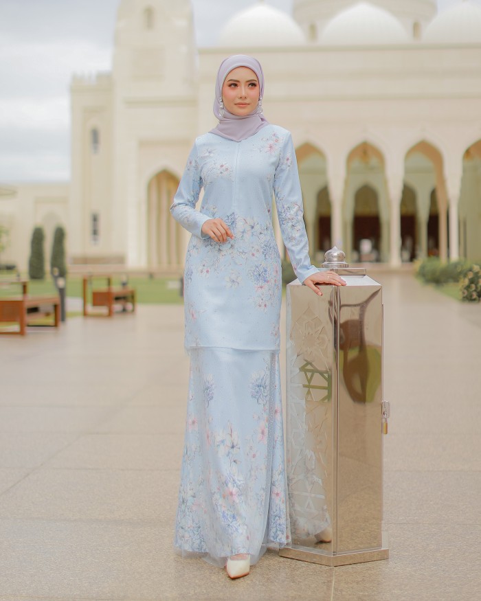 ELINA CRYSTAL KURUNG - BABY BLUE