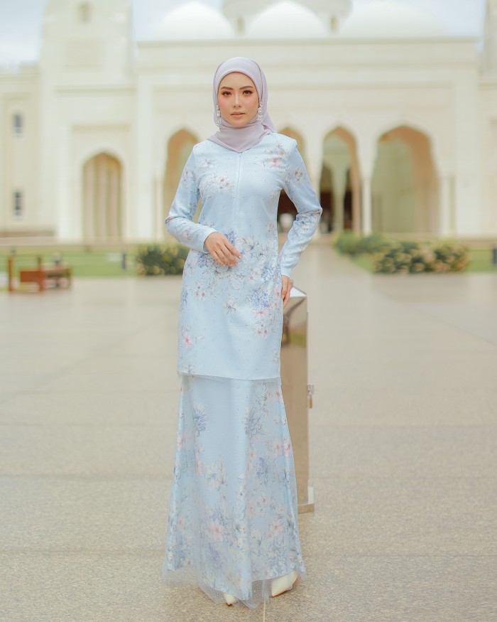 ELINA CRYSTAL KURUNG - BABY BLUE