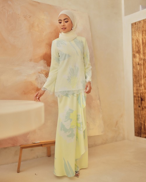 FIOLLA KURUNG - LEMON MINT