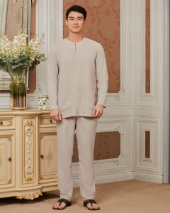 AJMAL BAJU MELAYU - SILVER GREY