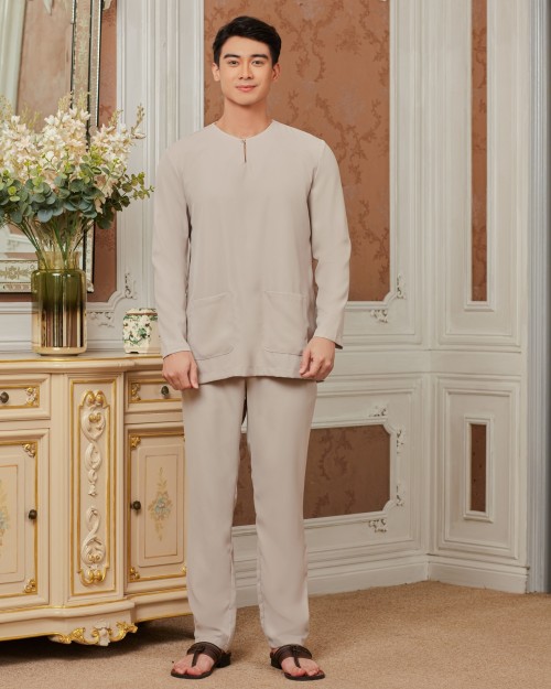 AJMAL BAJU MELAYU - SILVER GREY