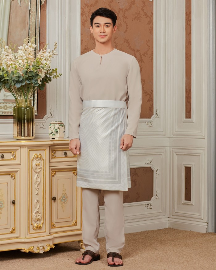 AJMAL BAJU MELAYU - SILVER GREY
