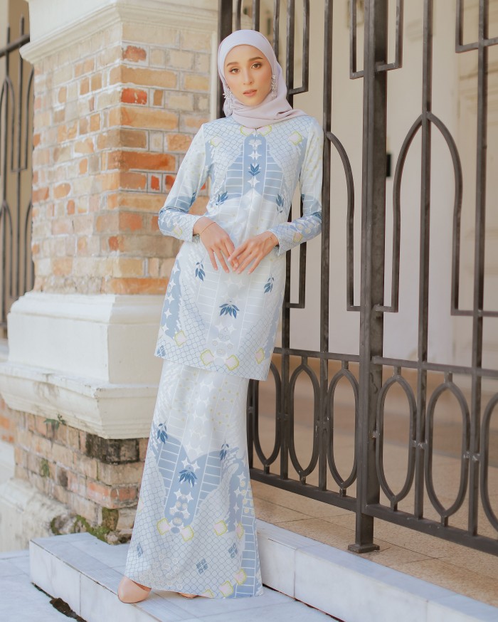 HANNA PREMIUM KURUNG - BABY BLUE