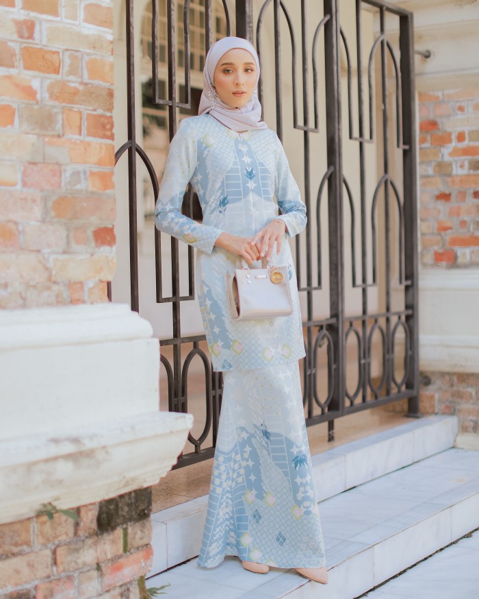 HANNA PREMIUM KURUNG - BABY BLUE