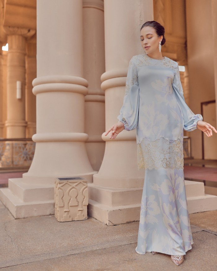 RAMONA LACE KURUNG - BABY BLUE