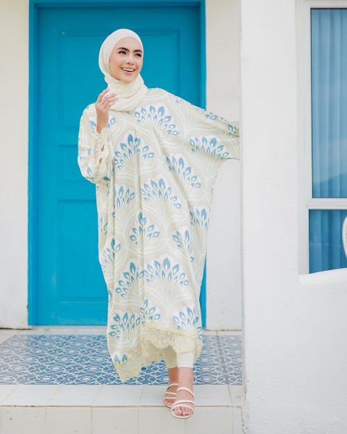 ANEESA CAFTAN - CREAMY SAGE