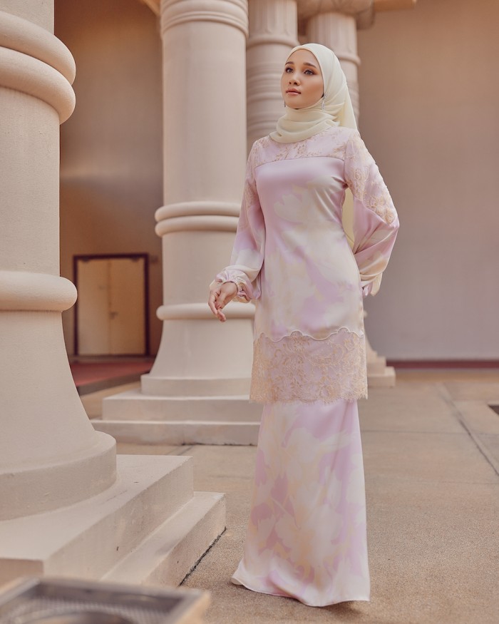 RAMONA LACE KURUNG - PINK