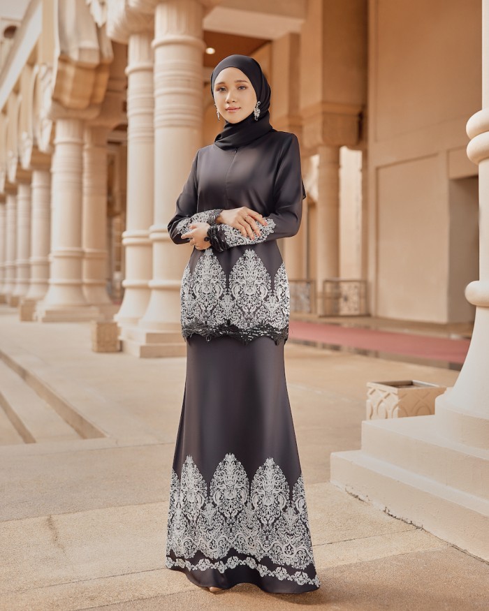 RITA LACE KURUNG - BLACK