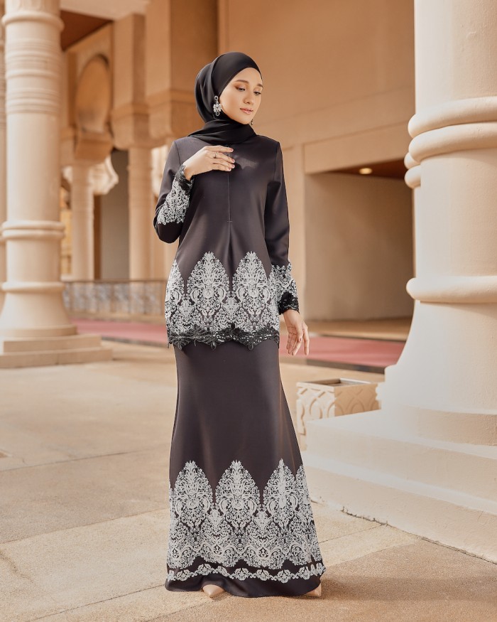 RITA LACE KURUNG - BLACK