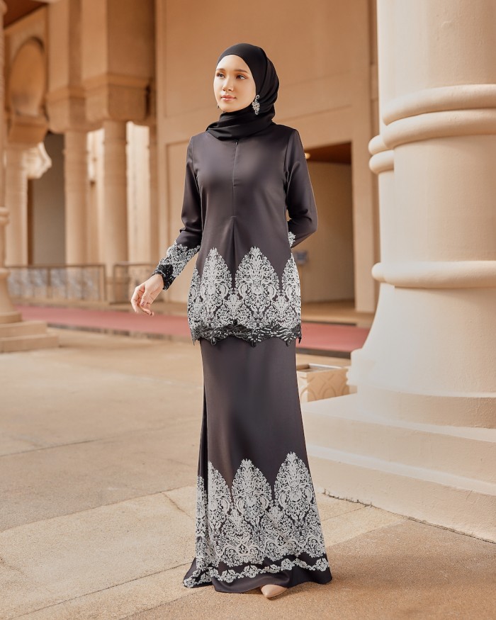 RITA LACE KURUNG - BLACK