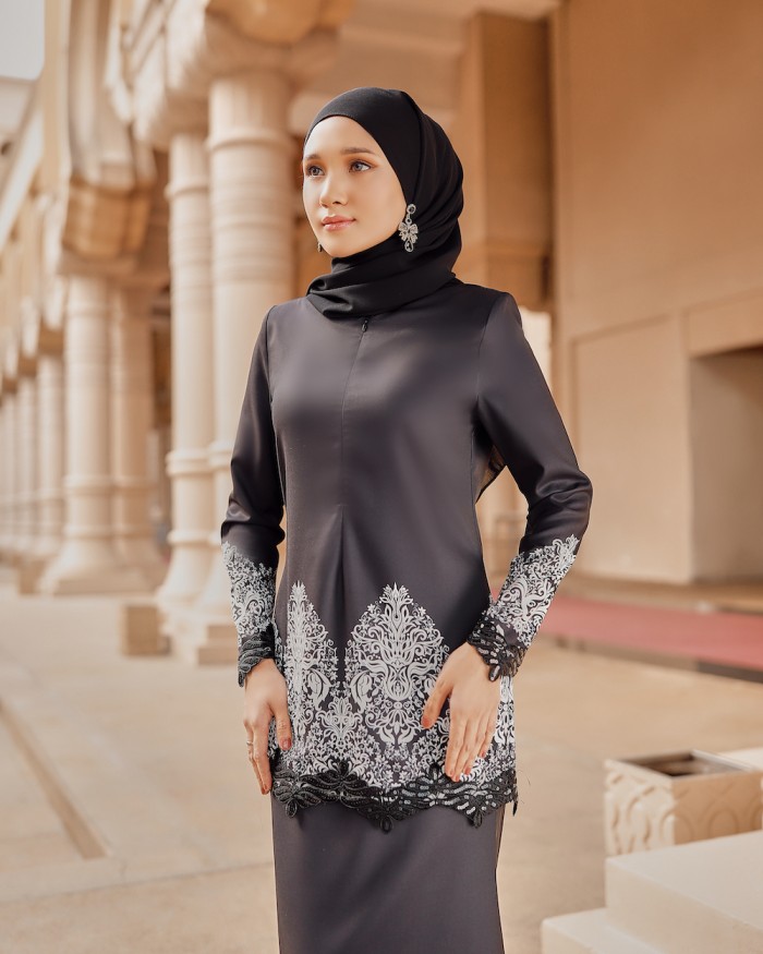 RITA LACE KURUNG - BLACK