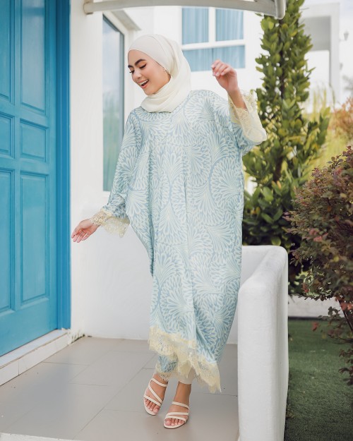 BASEERA CAFTAN -BLUE MINT