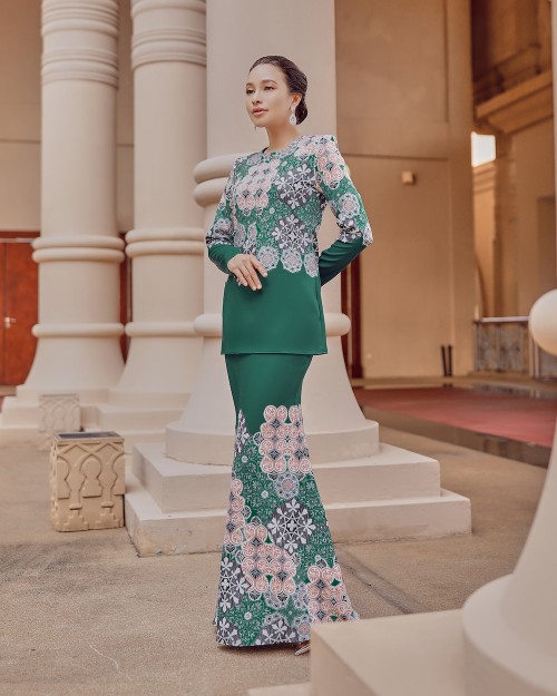 QISMA MINI KURUNG - EMERALD GREEN