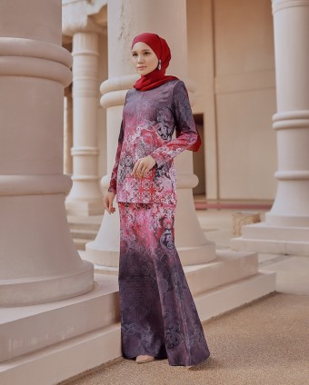 RACHITA MINI KURUNG - MAROON RED