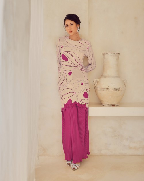 ZENA KURUNG - BURGUNDY