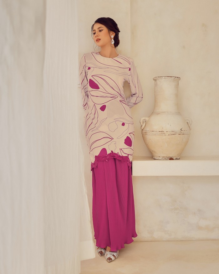 ZENA KURUNG - BURGUNDY