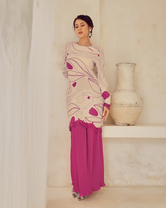ZENA KURUNG - BURGUNDY