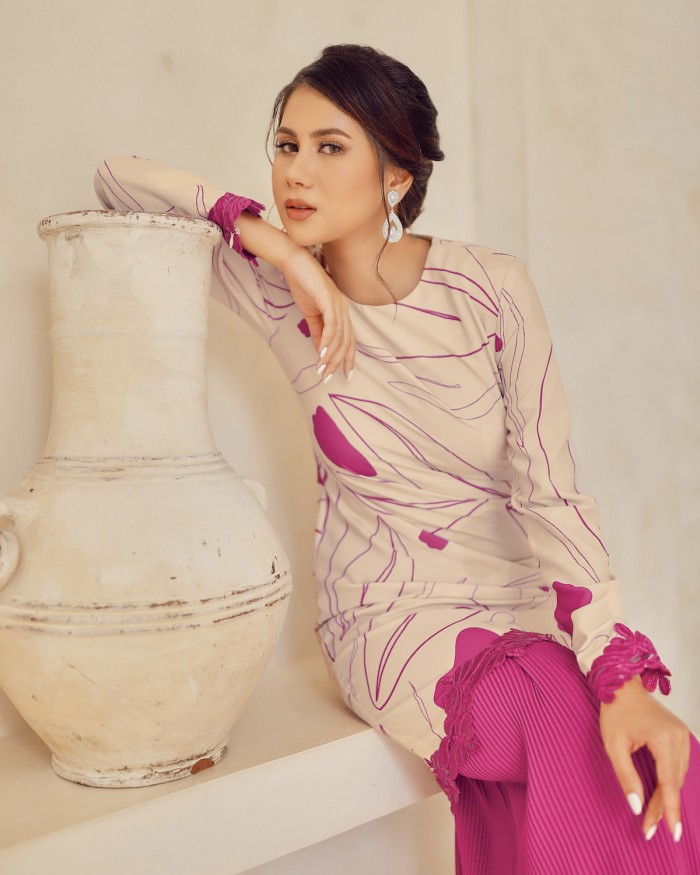 ZENA KURUNG - BURGUNDY