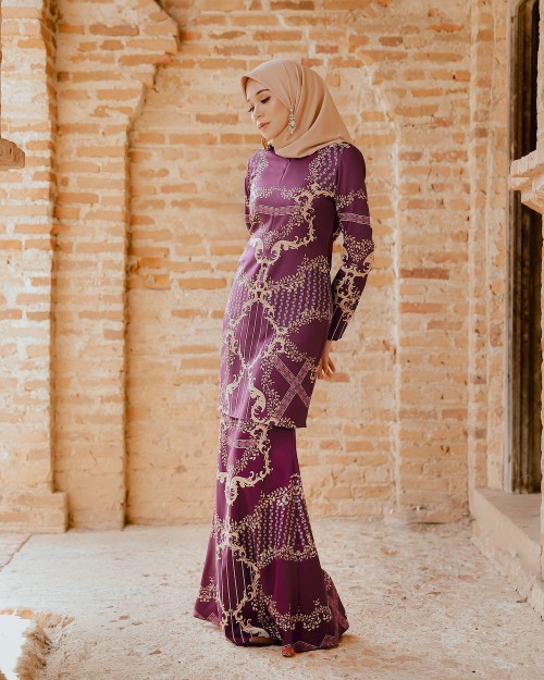 ZALENA PREMIUM KURUNG - RASBERRY